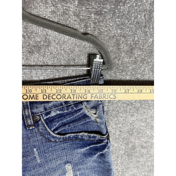 Nu Wear Denim‎ Distressed Boot Cut Jeans Mens Size 30x32 Blue Cotton Pockets - Picture 13 of 16